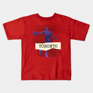 Vince Carter Dunk Toronto Minimalist 90s Nostalgia Kids T-Shirt